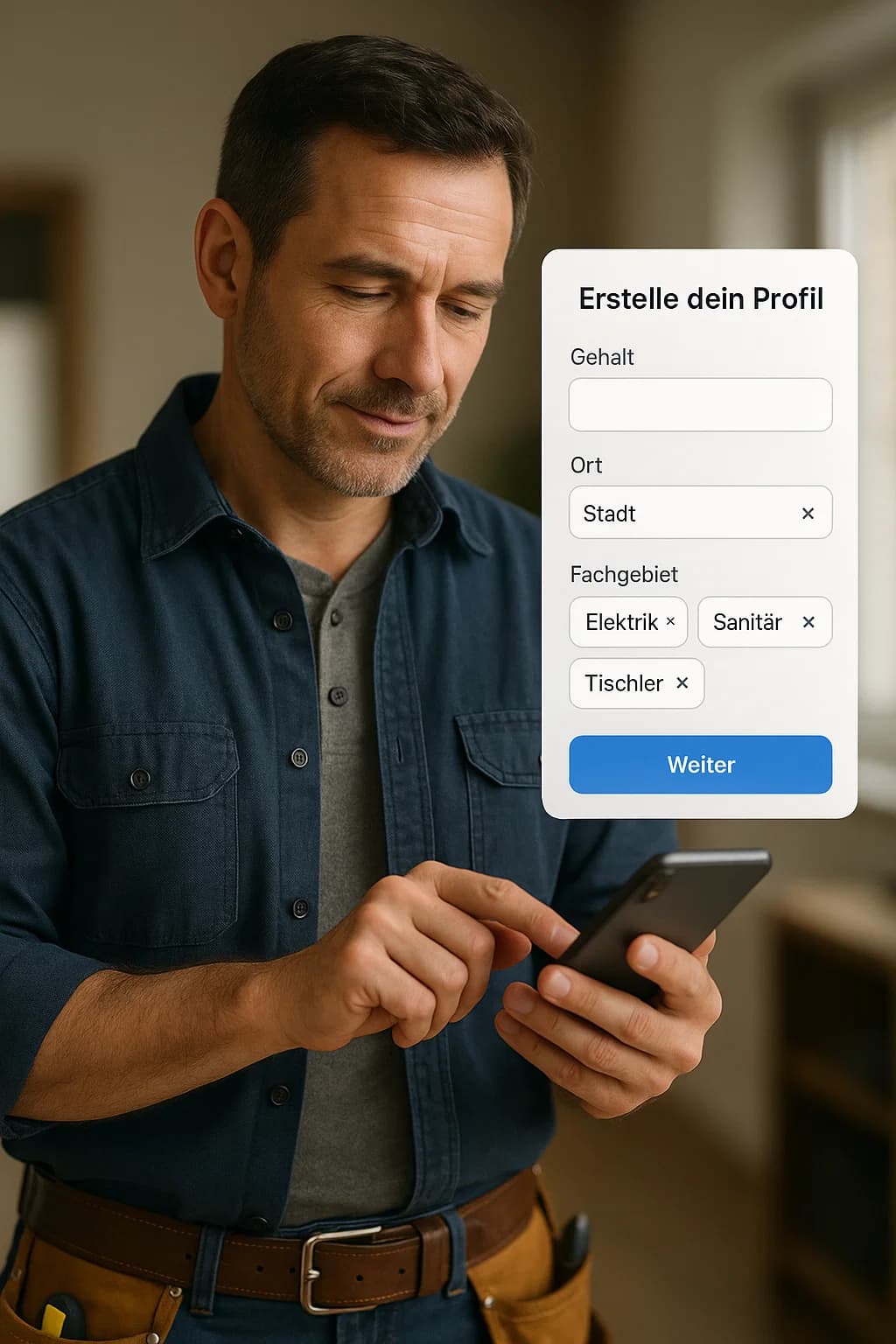 Erstelle dein Profil